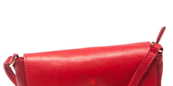 Dámska malá červená prešívaná kabelka Mangotti