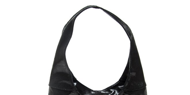 Dámska čierna kabelka s jedným uchom Mangotti