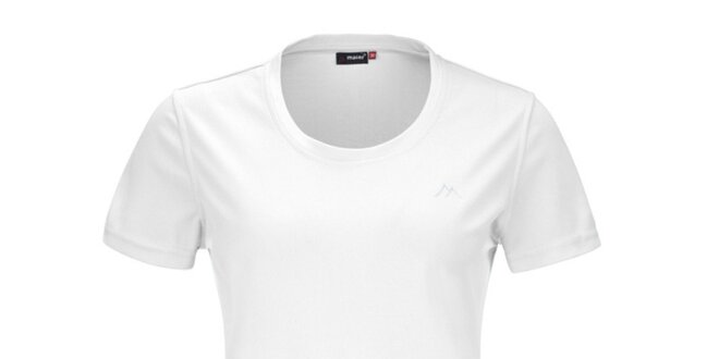 Dámske biele funkčné tričko s krátkym rukávom Maier