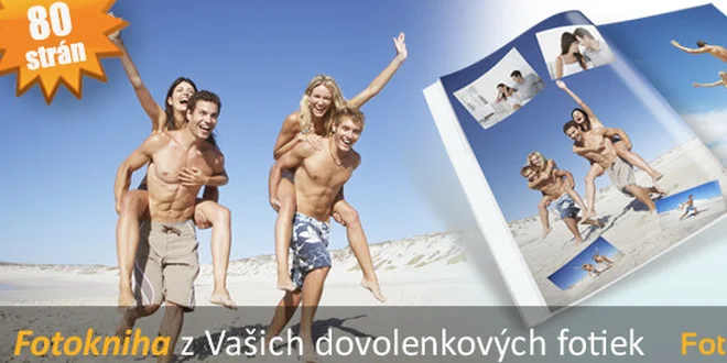 Originálna 80-stranová fotokniha z vlastných fotografií.