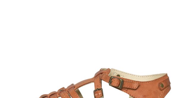 Dámske oranžové remienkové sandále Buggy
