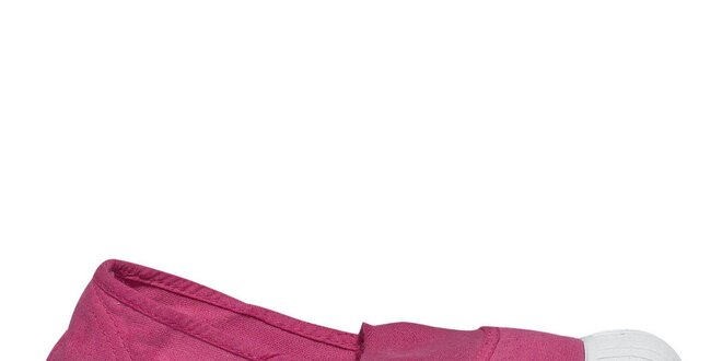 Dámske nazúvacie ružové tenisky s bielou špičkou Buggy