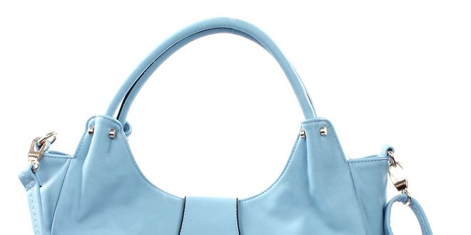 Dámska blankytno modrá kabelka Bessie so zámkom