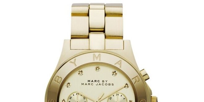 Dámske pozlátené oceľové hodinky Marc Jacobs
