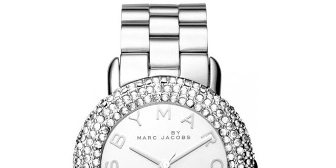 Dámske ocelové hodinky so zirkónmi Marc Jacobs