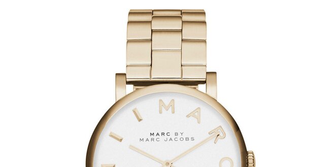 Dámske pozlátené ocelové hodinky Marc Jacobs