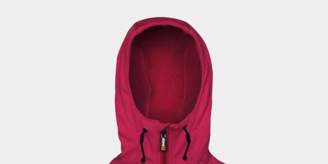 Dámska ružová softshellová bunda Sweep s kapucou