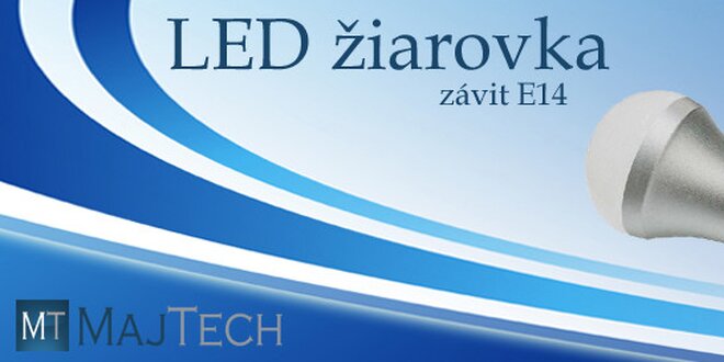 LED žiarovka s malým závitom E14 a rôznymi výkonmi