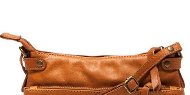 Dámska koňaková kabelka s vreckom Luisa Vannini