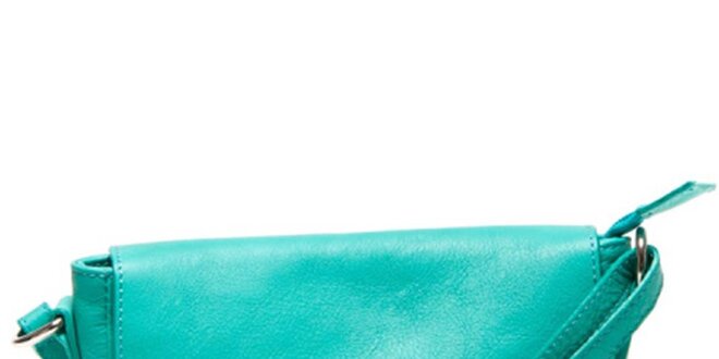 Dámska kožená modrá aktovka cez rameno Luisa Vannini