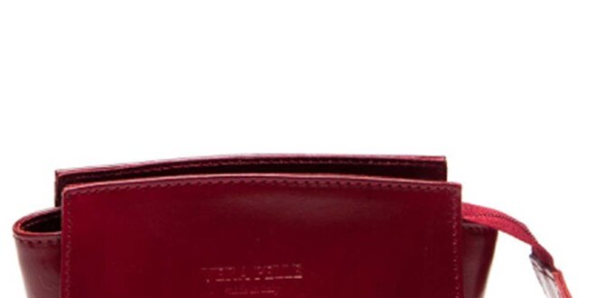 Dámska červená minimalistická kabelka Luisa Vannini
