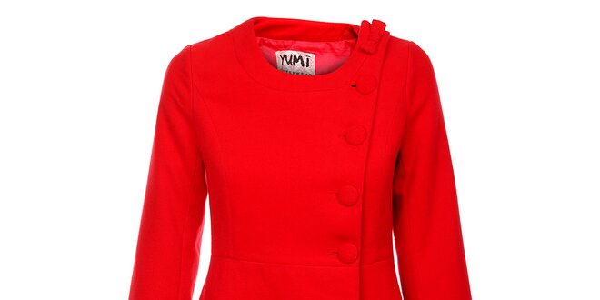 Dámsky červený kabátik Yumi