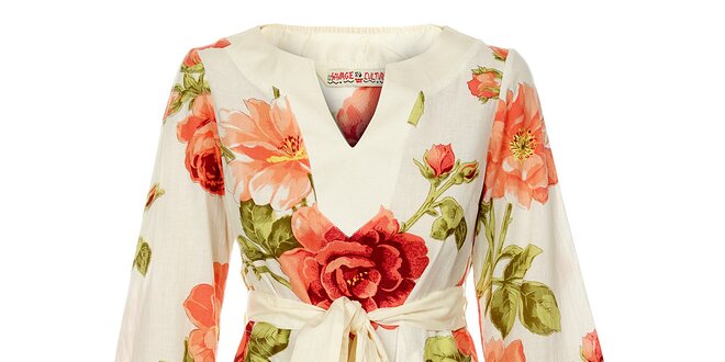 Dámske krátke šaty od Savage Culture s kvetovaným vzorom