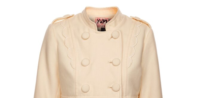 Dámsky krémový kabátik Yumi