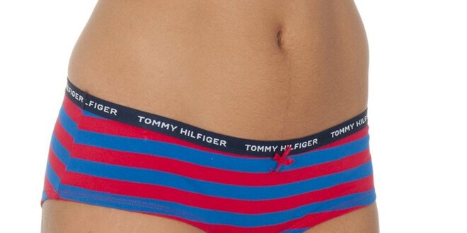 Dámske modro-červené nohavičky Tommy Hilfiger