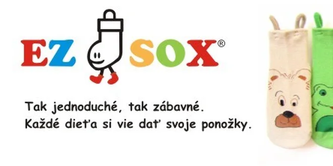 Patentovaná technológia EZ SOX® , ktorá pomáha deťom naučiť ich obliecť si svoje ponožky