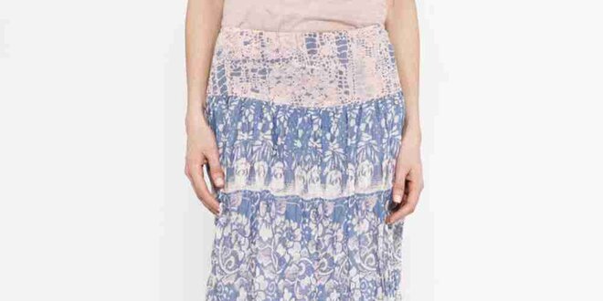 Dámska sukňa s kvetinovým vzorom Mahal