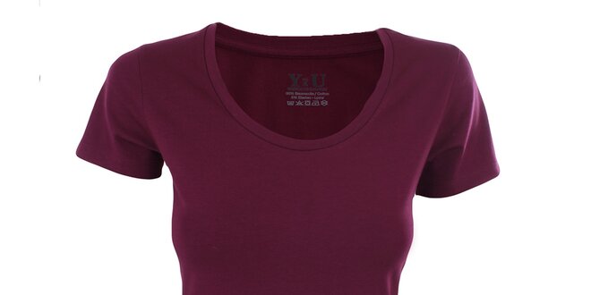 Dámske černicové tričko s krátkym rukávom YU Feelwear