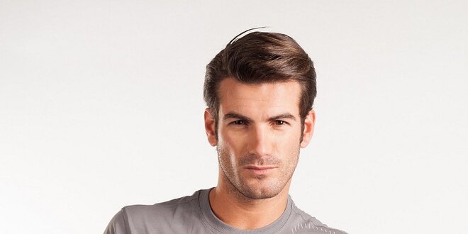 Pánske svetlo šedé tričko Calvin Klein