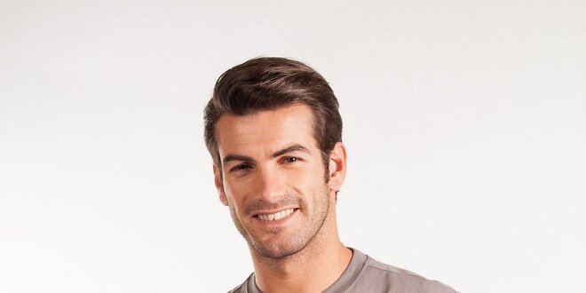 Pánske svetlo šedé tričko Calvin Klein