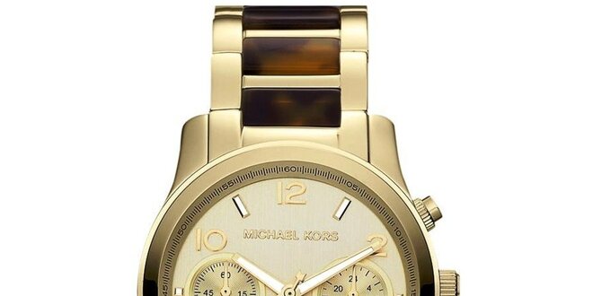 Dámske analógové hodinky z pozlátenej ocele Michael Kors