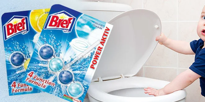 10 balení WC blokov BREF Power Aktiv