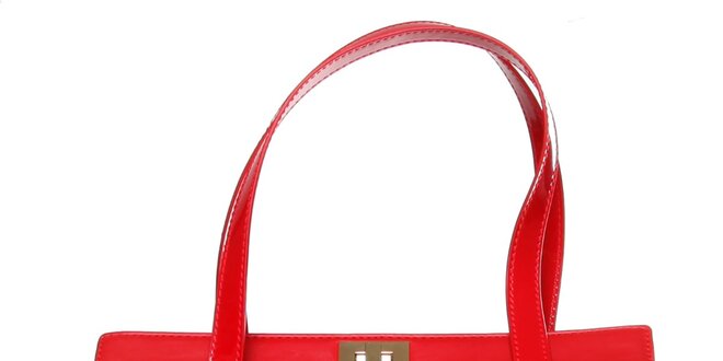 Dámska červená lakovaná kabelka Versace Jeans
