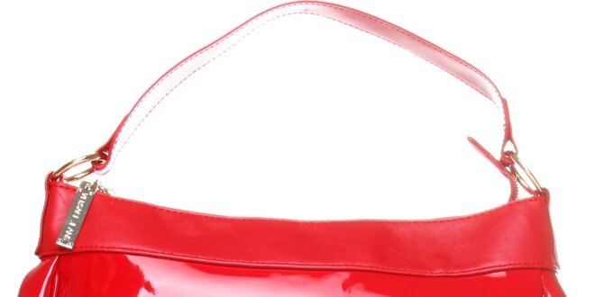 Dámska červená lakovaná kabelka Versace Jeans