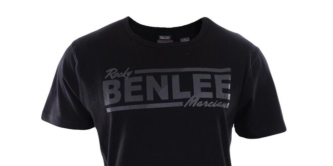 Pánske čierne tričko s krátkym rukávom Benlee