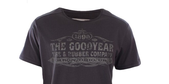 Pánske tmavo šedé tričko Goodyear