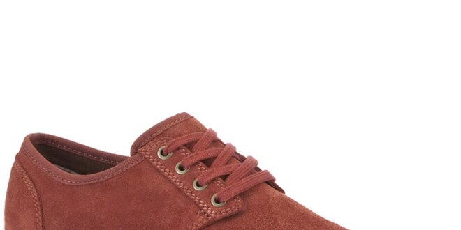 Pánske červené semišové topánky Clarks