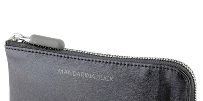 Dámska strieborná peňaženka na zips Mandarina Duck
