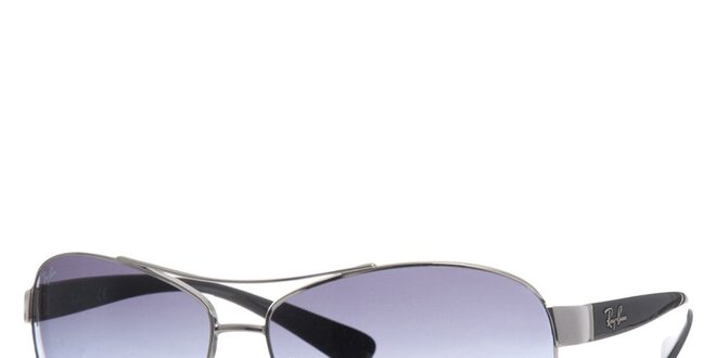 Kovové slnečné okuliare v striebornej farbe Ray-Ban