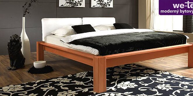 Moderné drevené masívne postele