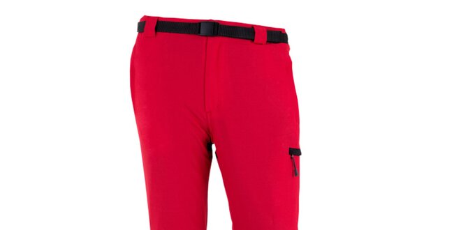Pánske červeno-čierne vodoodpudivé nohavice Goritz