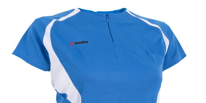 Dámske modro-biele funkčné tričko Goritz