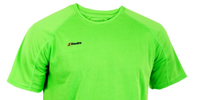 Pánske žiarivo zelené technické tričko Goritz
