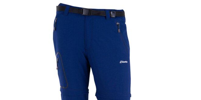 Pánske tmavo modré nohavice s odnímateľnými nohavicami Goritz