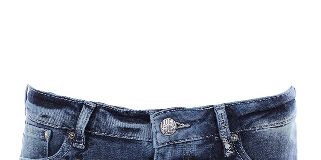 Dámske džínsové kraťasy s výšivkou Fuga