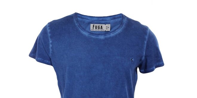 Pánske modré tričko s krátkym rukávom Fuga