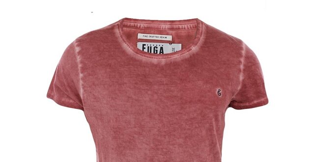 Pánske červené tričko s krátkym rukávom Fuga