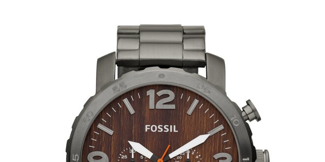 Pánske hodinky Fossil s ciferníkom v imitácii dreva