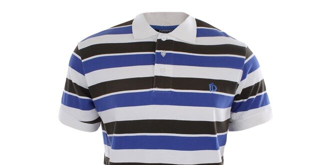 Pánske čierno-modré pruhované tričko Fundango