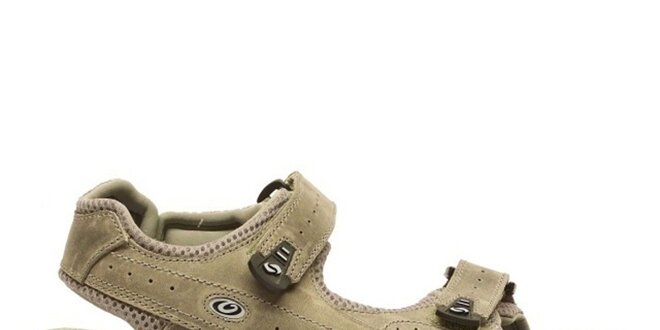 Pánske šedobéžové trekové sandále Numero Uno