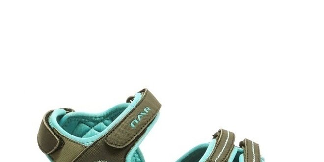 Dámske šedo-modré trekové sandálky Numero Uno