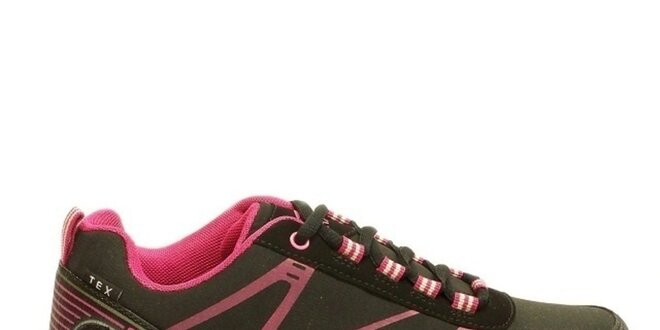 Dámske ružovo-čierne trekové topánky Numero Uno