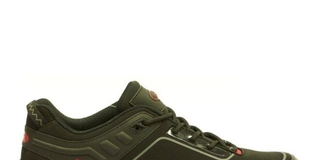 Pánske čierno-červené trekové členkové topánky Numero Uno