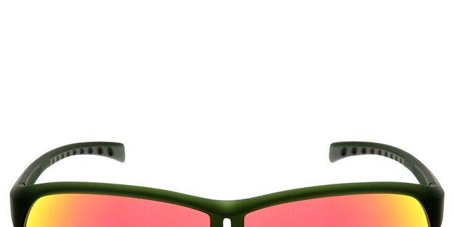 Zelené slnečné okuliare s červenými sklami Red Bull