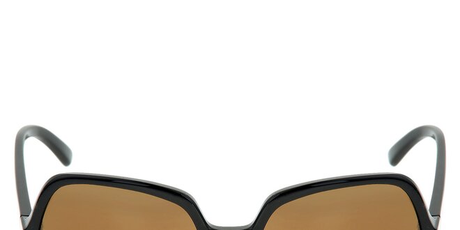 Dámske čierne slnečné okuliare s hnedými sklami Red Bull