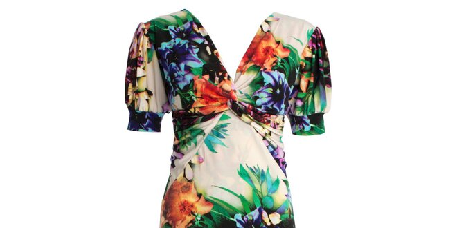 Dámske farebne kvetované šaty JDC London